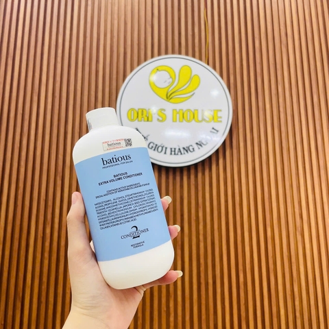 Dầu gội xả Batious phục hồi và tạo độ phồng cho tóc 500ml màu xanh- Anh