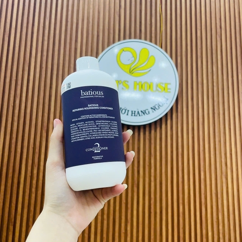 Dầu gội xả Batious phục hồi tóc hư tổn 500ml màu tím- Anh