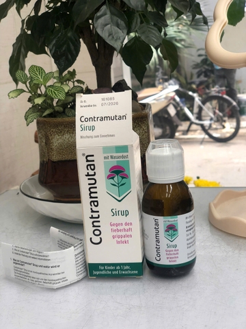 Sale Siro Contramutan trị cảm cúm, ho, sốt,viêm họng 100ml- Đức xhir còn 280k/ lọ