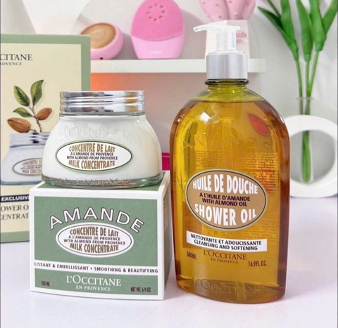 Kem dưỡng thể dưỡng ẩm, săn chắc da hạnh nhân L'Occitane Almond Milk Concentrate 200ml- Anh