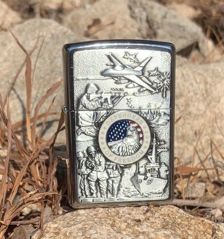 Bật lửa Zippo chiến tranh Mỹ 24457 Joined Foces- Mỹ