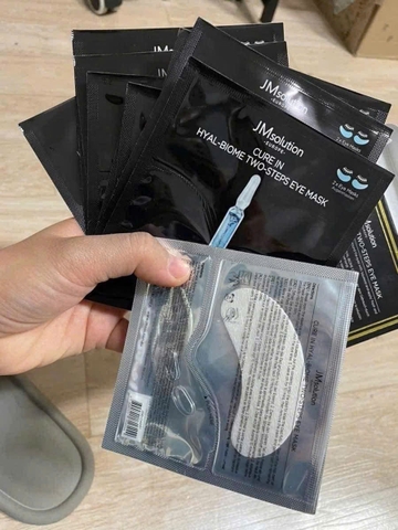 Mặt nạ mắt JM Solution Cure In Hyal-Biome Two-Steps Eye Mask 10 miếng x5ml- Hàn
