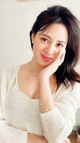 Set vòng cổ+ bông tai ngọc trai hoa lan 8 ly