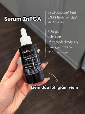 SERUM KẼM EKSEPTION ZNPCA KIỀM DẦU, MỤN, CẤP NƯỚC, LÀNH DA NHANH