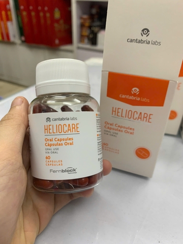 Viên uống HELIOCARE Oral chống nắng, hỗ trợ đẹp da 60 Viên- Tây Ban Nha