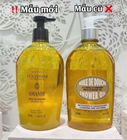 Dầu tắm hạnh nhân L'occitane 50ml mẫu mới- Pháp