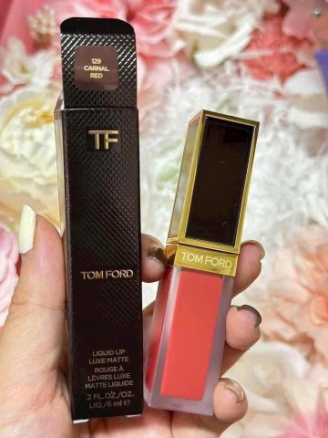 Son kem Tom Ford 129 Carnal màu đỏ cam 6ml- Ý