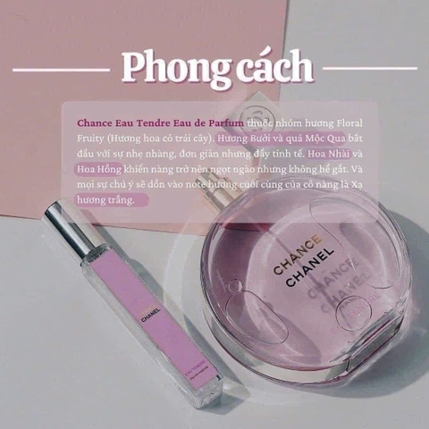 Nước hoa nữ Chane Chanel Eau Tendre EDP Vaporisateur Spray 100ml hồng- Pháp