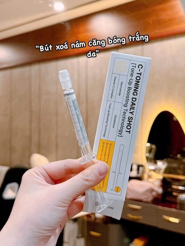 Set 2 ống tinh chất dưỡng trắng da C-Toning Daily Shot- Hàn Quốc