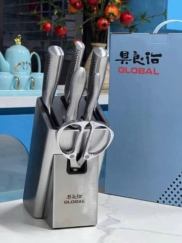 Bộ dao GLOBAL YOSHIKIN 7 món- Nhật Bản