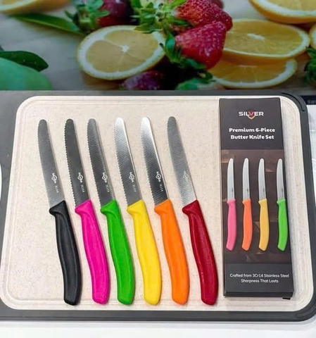 Set 6 dao răng cưa Silver- Đức
