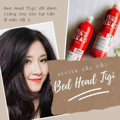 Cặp gội xả TIGI đỏ hư tổn cấp độ 3 750ml - Anh