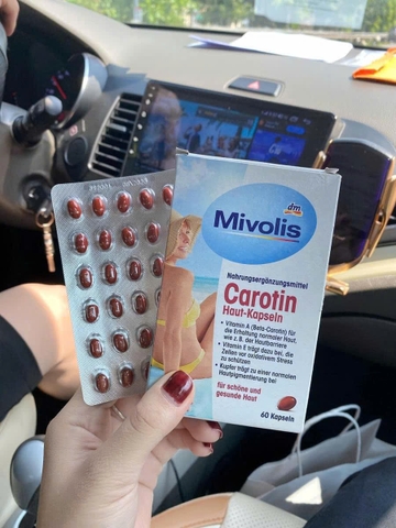 Viên Uống Chống Nắng Mivolis Carotin 60 Viên- Đức