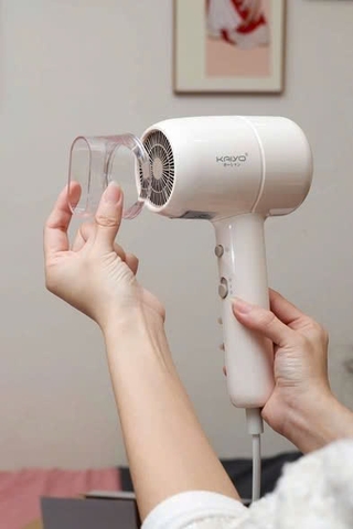 Máy sấy tóc ion âm hai chiều nóng lạnh Kaiyo, model KHD