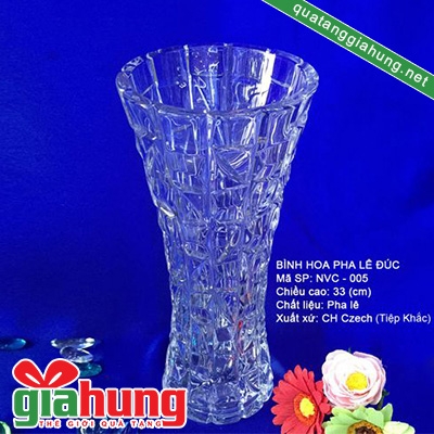 Lọ hoa pha lê Bohemia 011