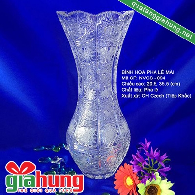 Bình hoa pha lê Tiệp 016