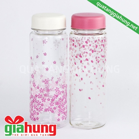 BÌNH NƯỚC BẰNG NHỰA HOA ĐÀO SAKURA 500ml