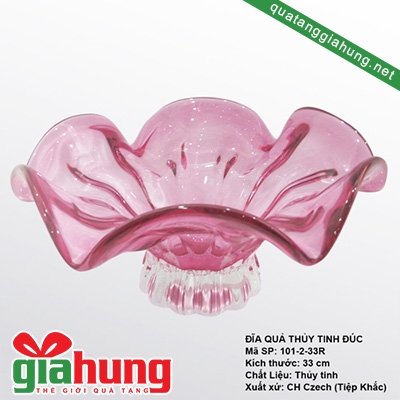 Đĩa thủy tinh đựng hoa quả 002