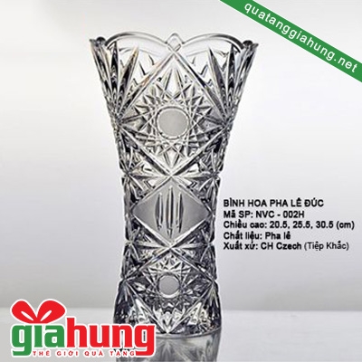 Bình hoa pha lê Tiệp Khắc 026