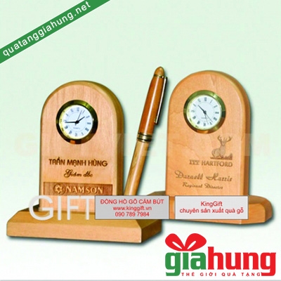 Đồng hồ quà tặng gỗ 003