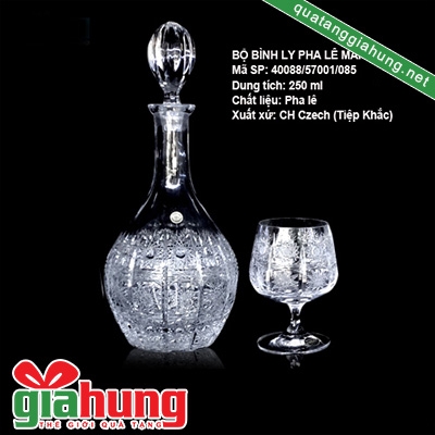 Bộ bình ly đựng rượu bằng thủy tinh nhập khẩu từ Tiệp 032