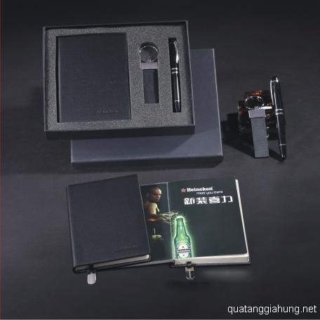 Sổ da + Móc khóa  + Bút ký   053