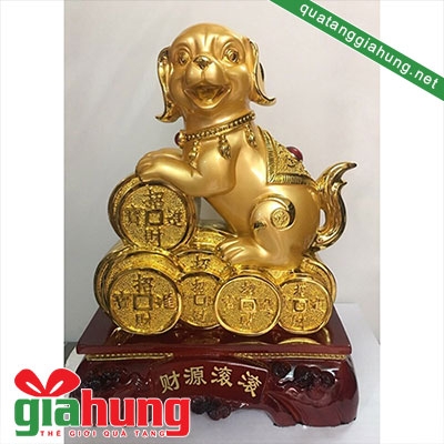 Tượng con chó vàng 050