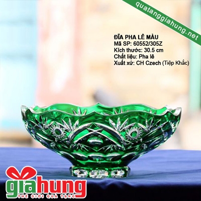 Đĩa đựng hoa quả pha lê 009