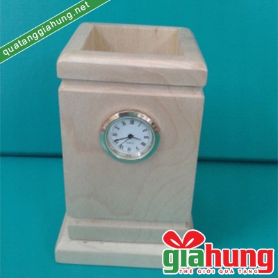 Ống cắm bút gỗ 011