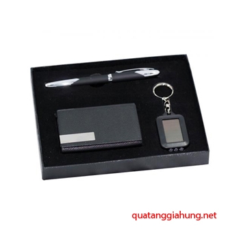 Móc khóa + Hộp đựng namecard + Bút ký - 022