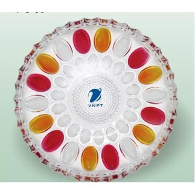 Đĩa đựng mứt pha lê 086