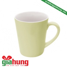 Cốc sứ màu vàng pastel 022