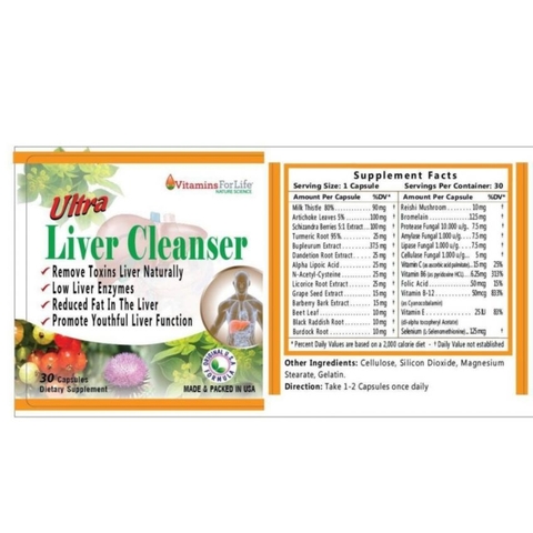 Viên uống giải độc gan Ultra Liver Cleanser 