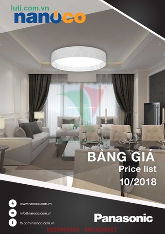 BẢNG GIÁ THIẾT BỊ ĐIỆN PANASONIC 2018 (THÁNG 10/2018) - CHIẾT KHẤU ĐẾN 60%.