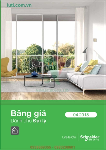 BẢNG GIÁ THIẾT BỊ ĐIỆN SCHNEIDER 2018 (THÁNG 04/2018) - CHIẾT KHẤU ĐẾN 45%