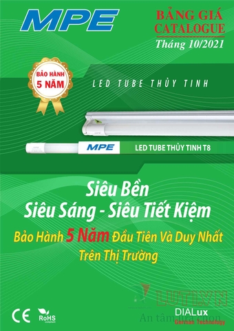 CATALOGUE BẢNG GIÁ ĐÈN LED MPE (THÁNG 10/2021)