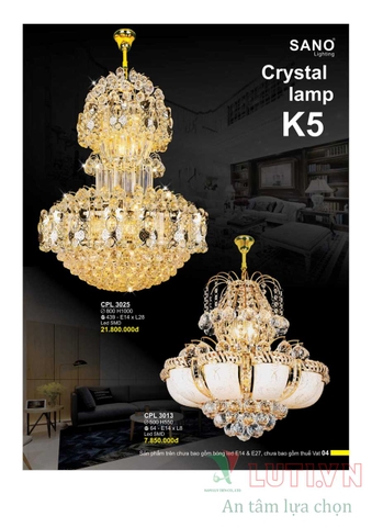 CATALOGUE BẢNG GIÁ ĐÈN LED TRANG TRÍ SANO 2021 (PHẦN 1)