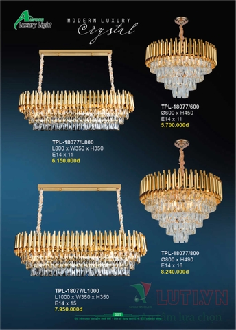 CATALOGUE BẢNG GIÁ ĐÈN LED TRANG TRÍ AURORA 2022