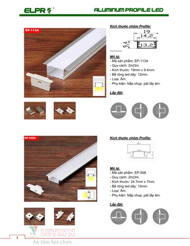 CATALOGUE ALUMINUM PROFILE LED