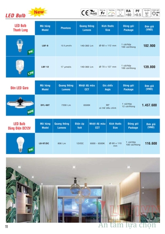 CATALOGUE BẢNG GIÁ ĐÈN LED MPE (THÁNG 10/2021)
