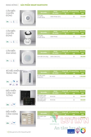 CATALOGUE ĐÈN LED RẠNG ĐÔNG NĂM 2021