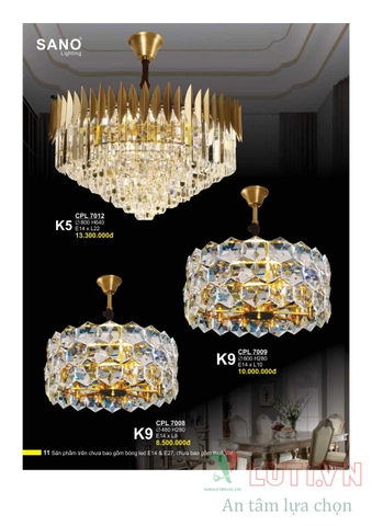 CATALOGUE BẢNG GIÁ ĐÈN LED TRANG TRÍ SANO 2021 (PHẦN 1)