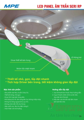 CATALOGUE BẢNG GIÁ ĐÈN LED MPE (THÁNG 10/2021)