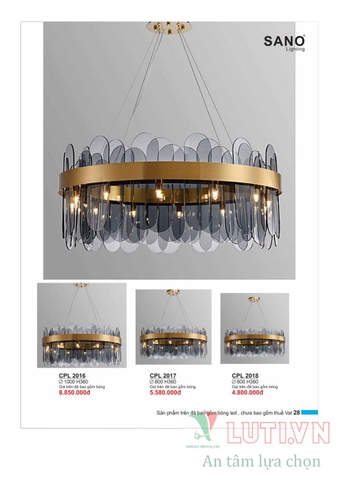 CATALOGUE BẢNG GIÁ ĐÈN LED TRANG TRÍ SANO 2021 (PHẦN 1)