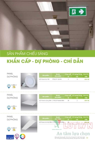 CATALOGUE ĐÈN LED RẠNG ĐÔNG NĂM 2021