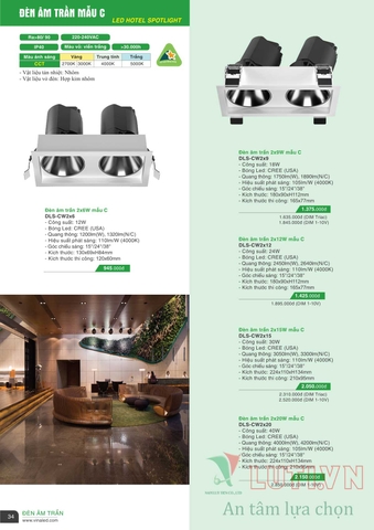 CATALOGUE BẢNG GIÁ ĐÈN LED VINALED 2021-2022