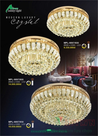 CATALOGUE BẢNG GIÁ ĐÈN LED TRANG TRÍ AURORA 2022