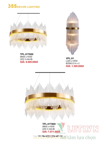 CATALOGUE BẢNG GIÁ ĐÈN LED TRANG TRÍ 355 NĂM 2021