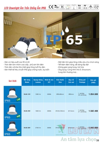 CATALOGUE BẢNG GIÁ ĐÈN LED MPE (THÁNG 10/2021)