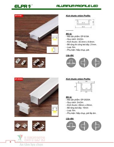 CATALOGUE ALUMINUM PROFILE LED